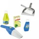 Set accesorii pentru curatenie cu aspirator, matura si faras