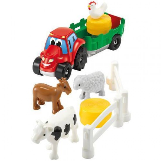 Set Tractoras cu Remorca si Animale