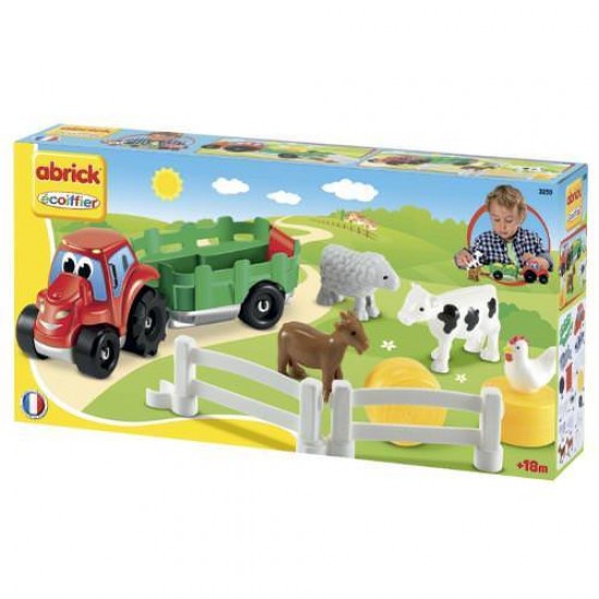 Set Tractoras cu Remorca si Animale