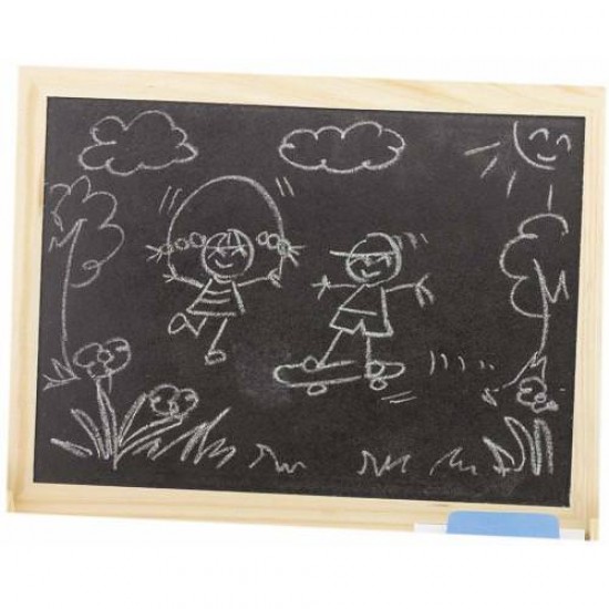 Tabla Magnetica si de Scris cu Creta in Cutiuta din Lemn