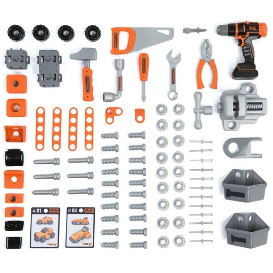 Atelier Smoby Black & Decker Bricolo Center cu accesorii