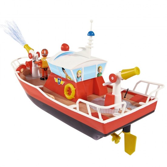 Barca Dickie Toys Fireman Sam Titan cu telecomanda si figurina Sam