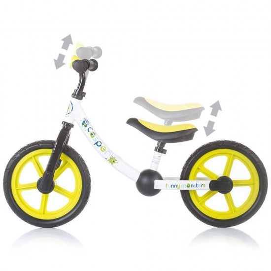 Bicicleta fara pedale Chipolino Casper Funny Monsters