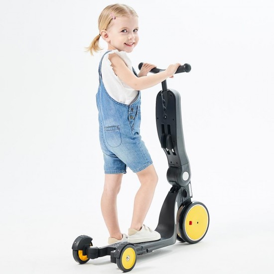 Bicicleta, tricicleta si trotineta Chipolino All Ride 4 in 1 Yellow
