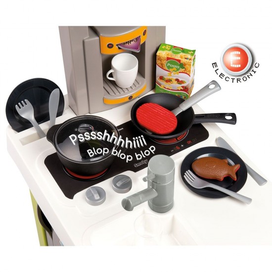 Bucatarie electronica Smoby Cherry verde cu sunete