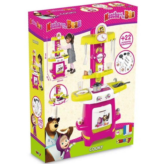 Bucatarie Smoby Masha and The Bear Cooky