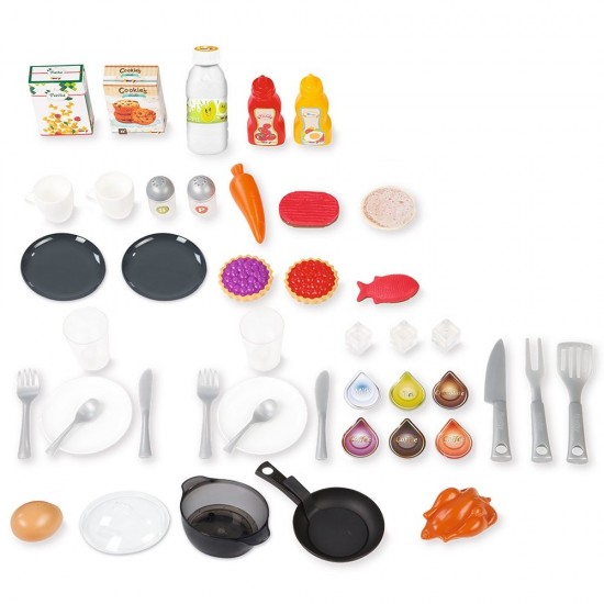 Bucatarie copii Smoby Tefal French Touch Bubble cu oala magica si accesorii