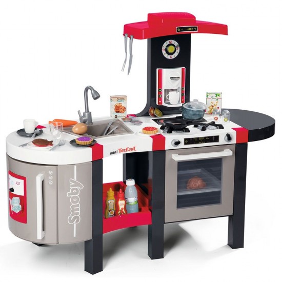Bucatarie copii Smoby Tefal French Touch Bubble cu oala magica si accesorii