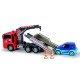 Camion de tractare Dickie Toys MAN Air Pump Crane Truck cu 1 masinuta