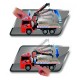 Camion de tractare Dickie Toys MAN Air Pump Crane Truck cu 1 masinuta