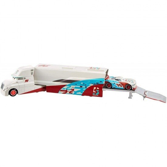 Camion Disney Cars Ponchy Wipeout Hauler din metal