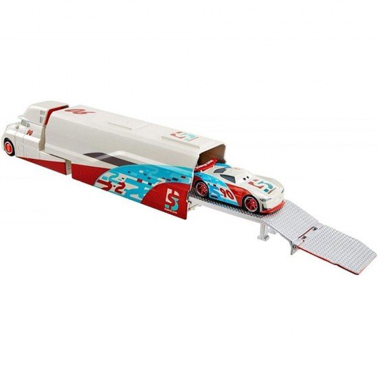 Camion Disney Cars Ponchy Wipeout Hauler din metal