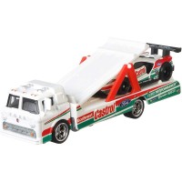 Camion Hot Wheels cu masina Ford GT Race