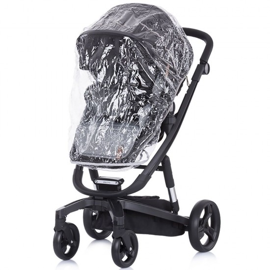 Carucior Chipolino Electra 3 in 1 negru cu cadru negru