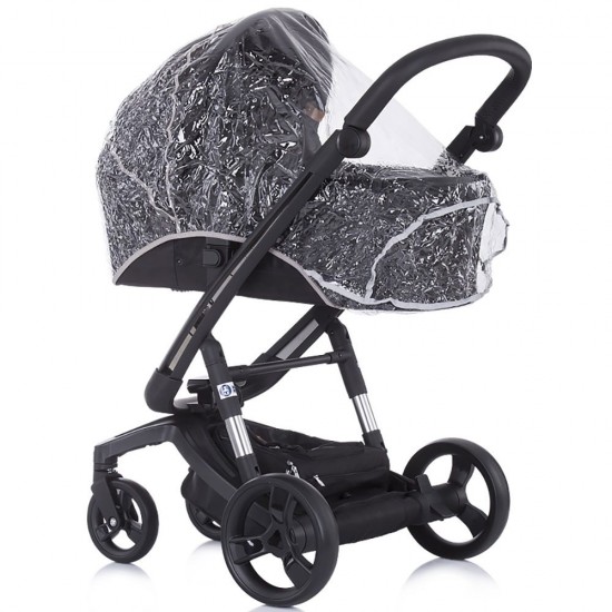 Carucior Chipolino Electra 3 in 1 negru cu cadru negru