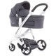Carucior Chipolino Electra 3 in 1 Silver cu cadru alb