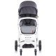 Carucior Chipolino Electra 3 in 1 Silver cu cadru alb