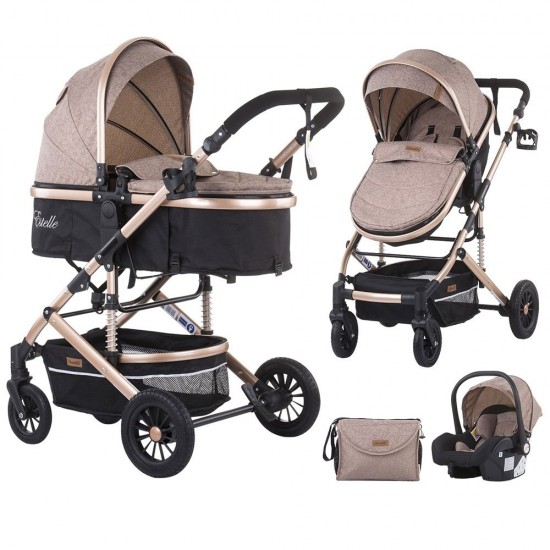 Carucior copii Chipolino Estelle 3 in 1 Latte