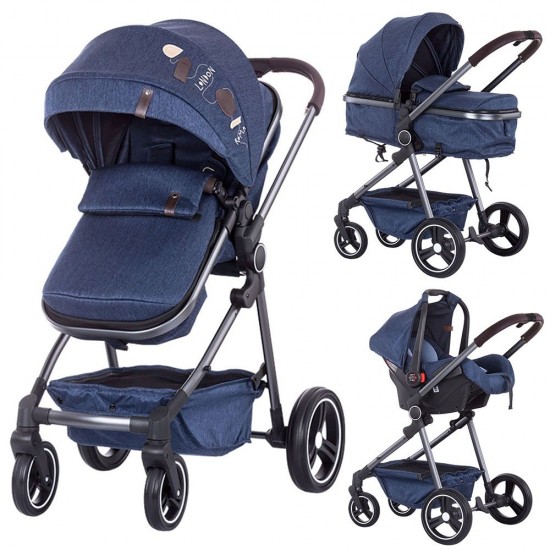 Carucior Chipolino Noah 3 in 1 Blue Denim