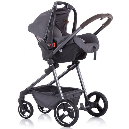 Carucior Chipolino Noah 2 in 1 cu cosulet auto Grey Denim