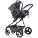 Carucior Chipolino Noah 2 in 1 cu cosulet auto Grey Denim