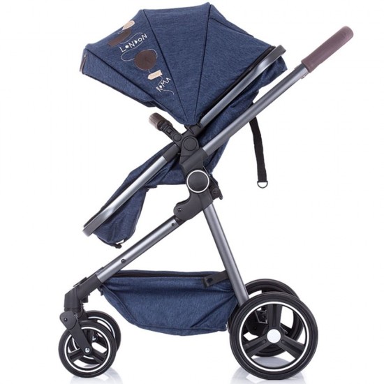 Carucior transformabil Chipolino Noah 2 in 1 Blue Denim
