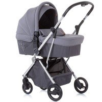 Carucior copii Chipolino Piruet 3 in 1 Asphalt cu sezut rotativ
