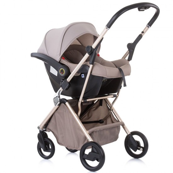 Carucior copii Chipolino Piruet 3 in 1 Latte cu sezut rotativ