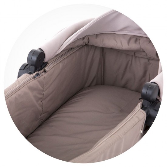 Carucior copii Chipolino Piruet 3 in 1 Latte cu sezut rotativ