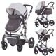 Carucior Chipolino Terra 2 in 1 cu cosulet auto Graphite Linen