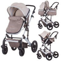 Carucior Chipolino Terra 2 in 1 cu cosulet auto Mocca Linen