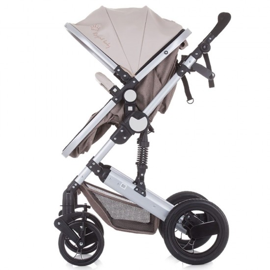 Carucior Chipolino Terra 2 in 1 cu cosulet auto Mocca Linen