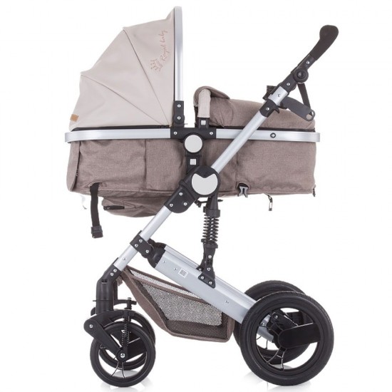 Carucior Chipolino Terra 2 in 1 cu cosulet auto Mocca Linen