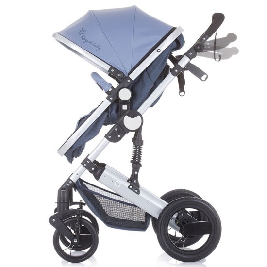 Carucior transformabil Chipolino Terra 2 in 1 Blue Linen