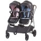 Carucior gemeni Chipolino Duo Smart 2 in 1 Blue Pink