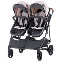 Carucior gemeni Chipolino Duo Smart Beige Graphite Linen