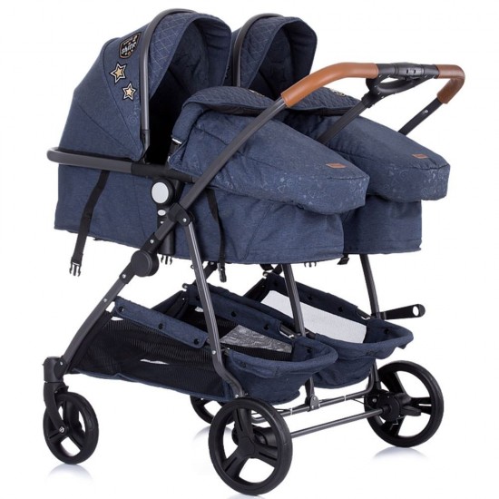 Carucior gemeni Chipolino Duo Smart Denim