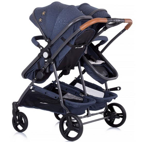 Carucior gemeni Chipolino Duo Smart Denim