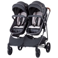 Carucior gemeni Chipolino Duo Smart Graphite Linen