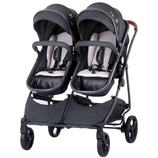 Carucior gemeni Chipolino Duo Smart Graphite Linen