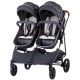 Carucior gemeni Chipolino Duo Smart Graphite Linen