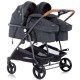Carucior gemeni Chipolino Duo Smart Graphite Linen