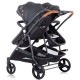 Carucior gemeni Chipolino Duo Smart Graphite Linen