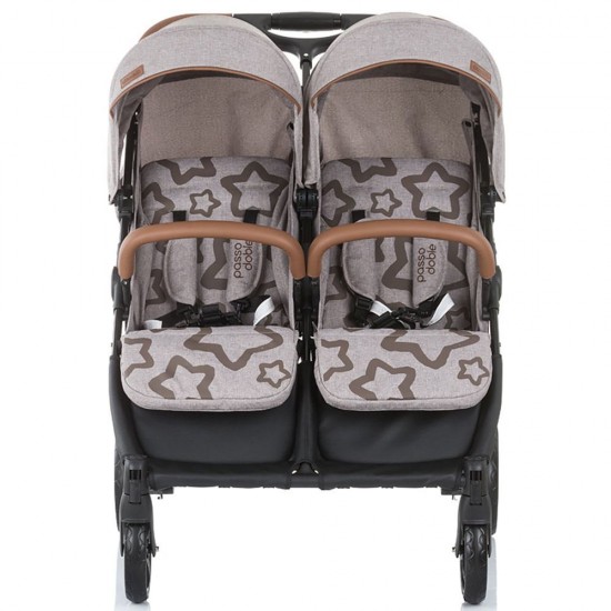 Carucior gemeni Chipolino Passo Doble Caramel