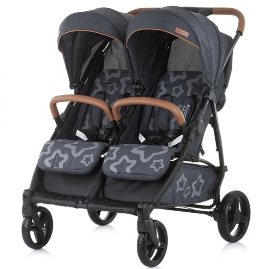 Carucior gemeni Chipolino Passo Doble Granite Grey