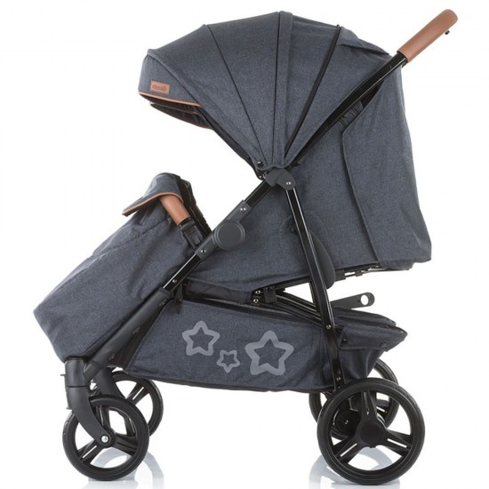 Carucior gemeni Chipolino Passo Doble Granite Grey