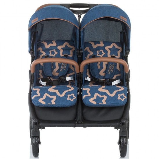 Carucior gemeni Chipolino Passo Doble Marine Blue