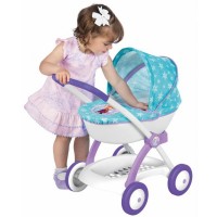 Carucior nou nascut pentru papusi Smoby Frozen