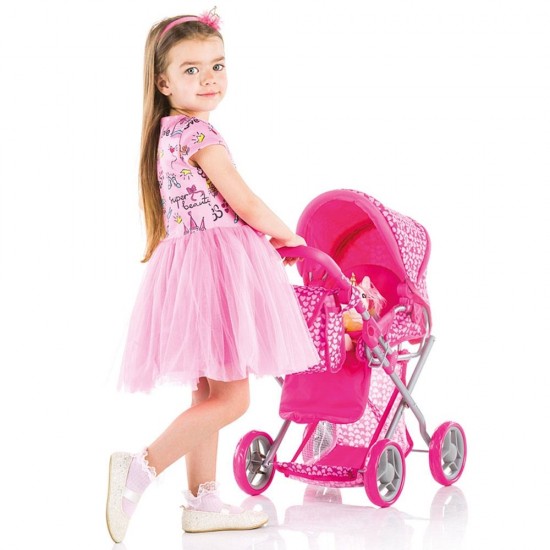 Carucior pentru papusi Chipolino Gabby Sweet Hearts