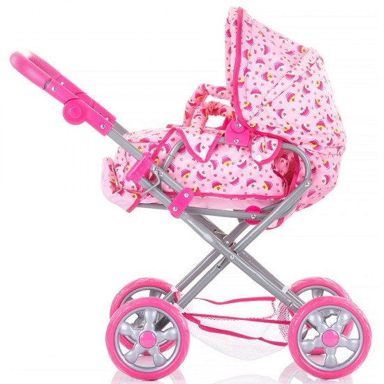 Carucior pentru papusi Chipolino Nelly Pink